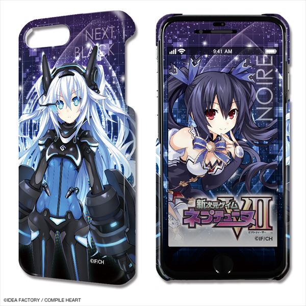 『新次元ゲイム ネプテューヌVII』デザジャケット iPhone 8 Plus/7 Plus/6 Plus/6s Plusケース&保護シート デザイン02(ノワール)